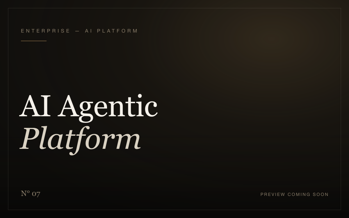 Enterprise AI Agentic Platform